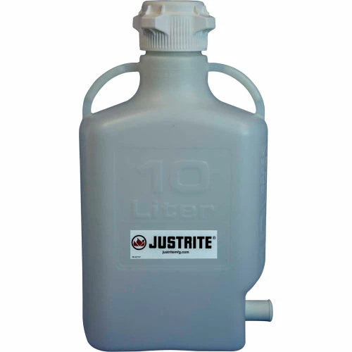Justrite 12915 Carboy With Spigot, HDPE, 10-Liter - Image 3