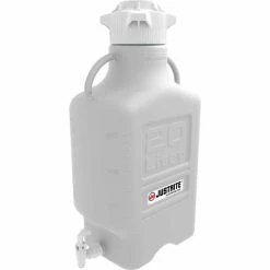 Justrite 12917 Carboy With Spigot, HDPE, 20-Liter