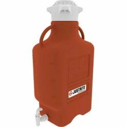 Justrite 12927 Carboy With Spigot, HDPE, 40-Liter