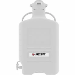 Justrite 12942 Carboy With Spigot, PP, 40-Liter