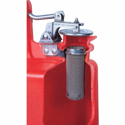 Justrite 14160 1 Gallon Safety Can, Polyethylene, Red - Image 2