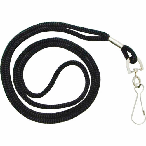 Kemp USA Economy Rope Lanyard, Black