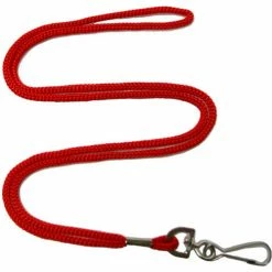 Kemp USA Economy Rope Lanyard, Red