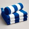 Kemp USA Beach Towel, Blue & White, 36X72