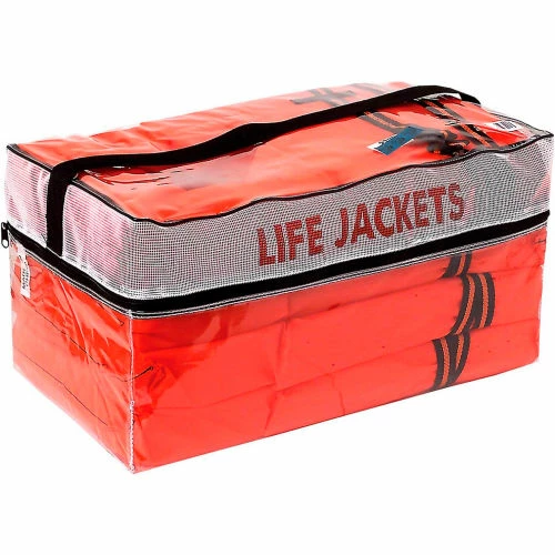 Kemp USA 4 Pack Adult Orange Vests In Carrying Case - Image 3