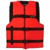 Kemp USA Kemp Adult Universal Life Vest, Red & Black, 20-002-ADULT-RED