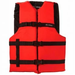Kemp USA Kemp Adult Universal Life Vest, Red & Black, 20-002-ADULT-RED