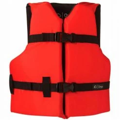 Kemp USA Kemp Youth Universal Life Vest, Red & Black, 20-002-YOUTH-RED