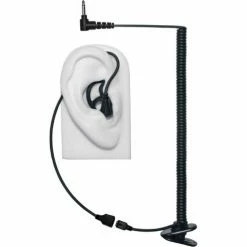 Earphone Connection Micro Sound EP-MS1A-B Earpiece, 1A Tubeless, Listen Only, 3.5mm, Black