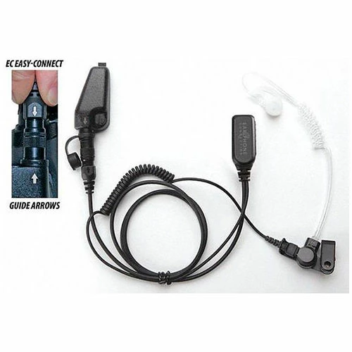 Earphone Connection Hawk EP1311EC Easy-Connect Lapel Microphone Surveillance Kit, Kenwood