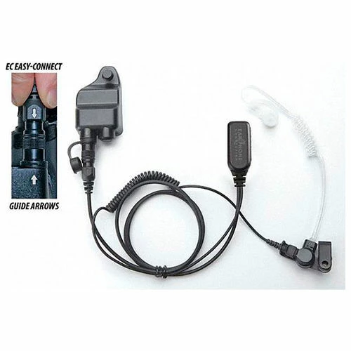 Earphone Connection Hawk EP1328EC Easy-Connect Lapel Microphone Surveillance Kit, Harris