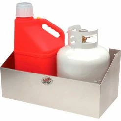 Tow-Rax SP2BRA Propane Fuel 2 Jug Rack, Aluminum 12"H x 22-1/2"W x 12-1/2"D