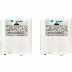 Midland® Rechargeable Battery For T70 Series Radio, White, Pack of 2