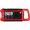 Midland® E+Ready® Compact Emergency Crank Radio, 7- 9/100"W x 2-7/25"D x 4-22/25"H, Red
