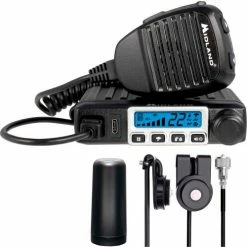 Midland® MicroMobile® GMRS Radio, 5"W x 4-4/5"D x 1-1/2"H, Black