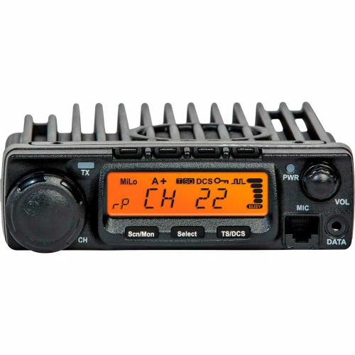 Midland® MicroMobile® GMRS Radio, 7-1/2"W x 5-1/2"D x 1-3/5"H, Black