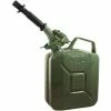 Wavian Jerry Can w/Spout & Spout Adapter, Green, 5 Liter/1.32 Gallon Capacity - 3016