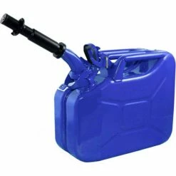 Wavian Jerry Can w/Spout & Spout Adapter, Blue, 10 Liter/2.64 Gallon Capacity - 3023