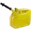 Wavian Jerry Can w/Spout & Spout Adapter, Yellow, 10 Liter/2.64 Gallon Capacity - 3025