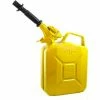 Wavian Jerry Can w/Spout & Spout Adapter, Yellow, 5 Liter/1.32 Gallon Capacity - 3026