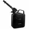 Wavian Jerry Can w/Spout & Spout Adapter, Black, 5 Liter/1.32 Gallon Capacity - 3027
