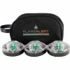 FlareAlert Pro Battery Powered LED Emergency 3 Beacon Kit, White, B3-FP-W