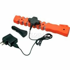 Aervoe LED Baton Road Flare Safety Orange Housing - Single Pack with Red LEDs - Pkg Qty 4