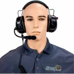 RCA HS65NR-X03 High Noise Reduction Two-Way Radio Headset, Over the Head, Dual Muff