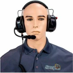 RCA HS65NR-X93 High Noise Reduction Two-Way Radio Headset, Over the Head, Dual Muff